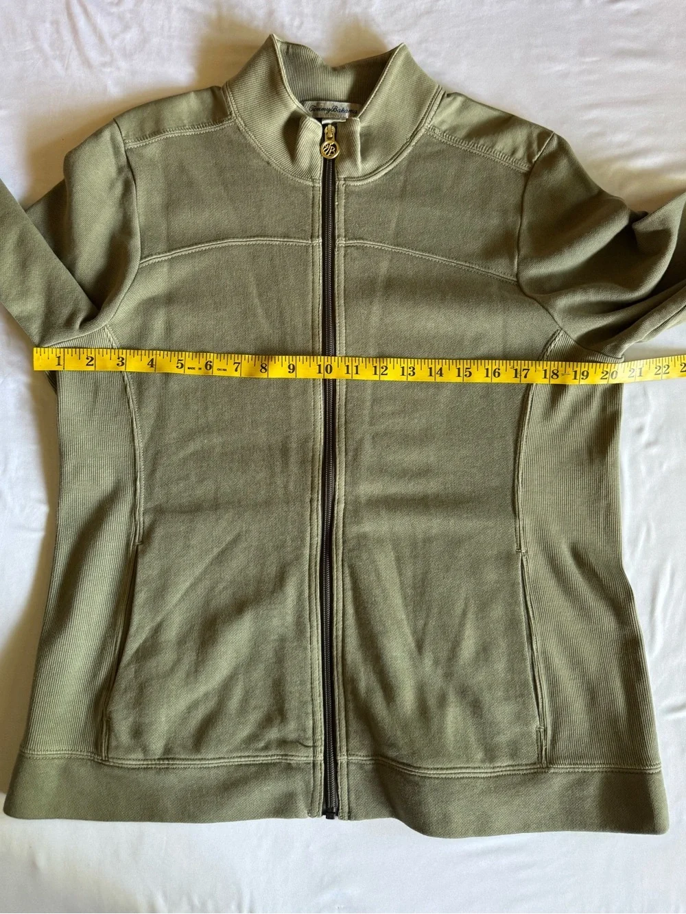 Tommy Bahama Women’s Olive Green Full Zip Jacket Size Large